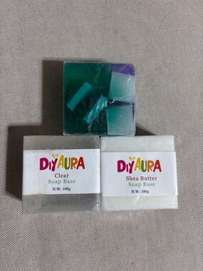 Aura Kids Soap Bases - White, Clear & Teal Accent